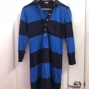 J. CREW STRIPED POLO DRESS